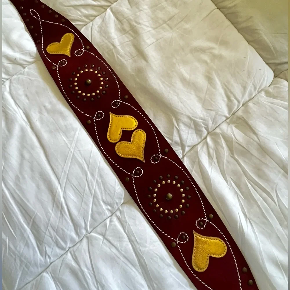 Oilily Leather Heart and Flower Belt